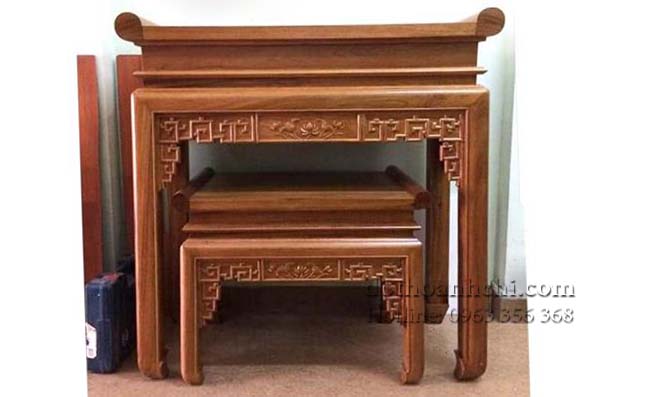 Kích thước bàn thờ gỗ Lỗ Ban đẹp đem lại sức khỏe, tài lộc cho gia chủ  